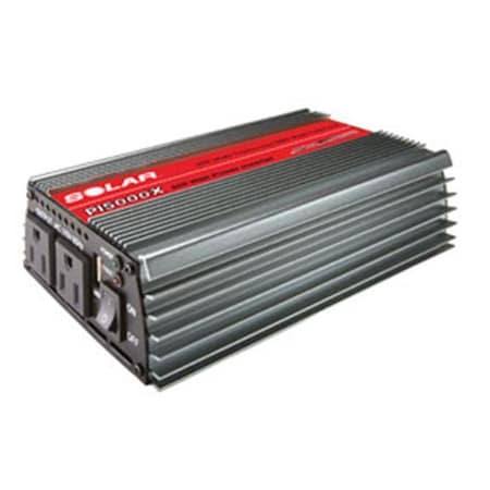 Solar Power Inverter, Modified Sine Wave, 1,000 W Peak, 500 W Continuous, 2 Outlets SOL-PI5000X